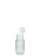 20 ml PET-Flasche transparent, Ø 26,5 mm, Klappverschluss weiß