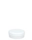 25 ml PP-Cremetiegel weiß, flach – Deckel weiß