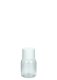 25 ml PET-Flasche transparent, Ø 32,3 mm, doppelwandiger Verschluss, kantig weiß