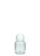 25 ml PET-Flasche transparent, Ø 32,3 mm, Kugelverschluss weiß