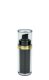30 ml Airless Spender - Lusso - schwarz, Kopf schwarz/gold, Kappe klar