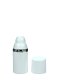 30 ml Airless Spender - Medio - weiß, Kopf weiß/silber - Self Closing