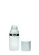 30 ml Airless Spender - Medio - klar, Kopf weiß/silber, Kappe weiß - Self Closing