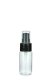 30 ml PETG-Flasche transparent, Ø 29,5 mm, Lotionpumpe schwarz