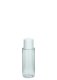 30 ml PET-Flasche transparent, Ø 26,5 mm, Schraubverschluss (Mini-Gewinde) weiß