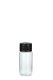 30 ml PETG-Flasche transparent, Ø 29,5 mm, Schraubverschluss schwarz