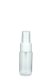 30 ml PETG-Flasche transparent, Ø 29,5 mm, Sprühzerstäuber weiß, glatt