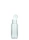 35 ml PET-Flasche transparent, Ø 28,5 mm, Klappverschluss weiß