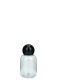 35 ml PET-Flasche transparent, Ø 34,0 mm, Kugelverschluss schwarz