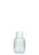 35 ml PET-Flasche transparent, Ø 34,0 mm, Schraubverschluss (Mini-Gewinde) weiß