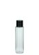40 ml PET-Flasche transparent, Ø 26,3 mm, Schraubverschluss (Mini-Gewinde) schwarz