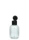 50 ml PET-Flasche transparent, Ø 37,8 mm, Klappverschluss schwarz