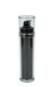 50 ml Airless Spender - Lusso - schwarz, Kopf schwarz/silber, Kappe klar