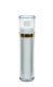 50 ml Airless Spender - Lusso - weiß, Kopf weiß/gold, Kappe klar