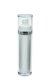 50 ml Airless Spender - Lusso - weiß, Kopf weiß/silber, Kappe klar