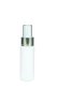 50 ml PETG-Flasche weiß, Ø 32,0 mm, Lotionpumpe weiß/Metall