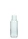 50 ml PET-Flasche transparent, Ø 31,5 mm, Schraubverschluss (Mini-Gewinde) weiß