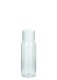 50 ml PET-Flasche transparent, Ø 31,5 mm, doppelwandiger Verschluss, kantig weiß