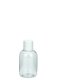 50 ml PET-Flasche transparent, Ø 37,8 mm, Schraubverschluss (Mini-Gewinde) weiß