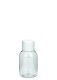 50 ml PET-Flasche transparent, Ø 37,8 mm, doppelwandiger Verschluss, soft weiß