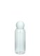 50 ml PET-Flasche transparent, Ø 31,5 mm, Kugelverschluss weiß