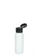 60 ml PET-Flasche weiß, Ø 34,3 mm, Klappverschluss schwarz