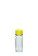 60 ml PET-Lebensmittelflasche transparent, Ø 34,0 mm, Verschluss gelb