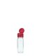 60 ml PET-Speiseöl-Flasche transparent, Ø 34,0 mm, Verschluss rot