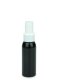 60 ml PET-Flasche schwarz, Ø 34,3 mm, Lotionpumpe weiß