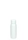 60 ml PET-Flasche weiß, Ø 34,3 mm, Schraubverschluss mit Spritzeinsatz weiß