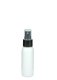 60 ml R-PET-Flasche weiß, Ø 34,3 mm, Sprühzerstäuber schwarz