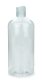 1000 ml R-PET-Flasche transparent, Ø 87,0 mm, Disc-Top-Verschluss transparent