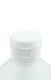 1000 ml PE-HD-Flasche natur, Ø 80,0 mm, Klappverschluss weiß (UN-Zulassung)