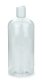 1000 ml PET-Flasche transparent, Ø 87,0 mm, Disc-Top-Verschluss weiß