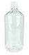 1000 ml PET-Laborflasche Ausgießer transparent, Ø 88,5 mm, Verschluss weiß