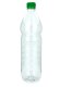 1000 ml PET-Lebensmittelflasche transparent, Ø 78,0 mm, Verschluss grün