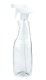 1000 ml PET-Flasche transparent, 90 × 76 mm, Trigger-Sprühpistole, Einzelmodus weiß, geriffelt