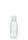 100 ml R-PET-Flasche transparent, Ø 41,9 mm, Disc-Top-Verschluss transparent