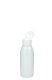 100 ml R-PET-Flasche weiß, Ø 41,9 mm, Klappverschluss, Softline matt weiß