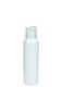 100 ml R-PET-Flasche weiß, Ø 37,1 mm, Disc-Top-Verschluss transparent