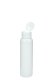 100 ml PET-Flasche weiß, Ø 37,1 mm, Klappverschluss, Softline matt weiß