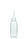 100 ml PET-Dosierflasche transparent, Ø 41,9 mm, Schraubkappe weiß