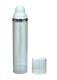 100 ml Airless Spender - Medio - klar, Kopf weiß/silber - Self Closing