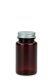 100 ml PET-Packer Schraubdose braun (38/400) – mit Aluminium-Schraubdeckel, glänzend