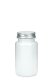 100 ml PET-Packer Schraubdose weiß (38/400) – mit Aluminium-Schraubdeckel, glänzend