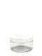 100 ml PET-Cylindrical Zylinderdose klar (70/400) – Deckel weiß, matt, Dichtkonus
