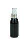 100 ml PET-Flasche schwarz, Ø 41,9 mm, Lotionpumpe weiß/Metall