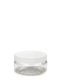 100 ml R-PET-Classic Tiegel klar (70/400) – Deckel weiß, matt, Dichtkonus