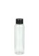 100 ml R-PET-Flasche transparent, Ø 37,1 mm, Schraubverschluss schwarz