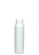100 ml R-PET-Flasche weiß, Ø 37,1 mm, Schraubverschluss mit Spritzeinsatz weiß
